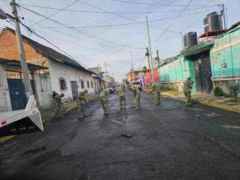 Concluyen trabajos de limpieza en Amecameca tras desbordamiento de r&iacute;o