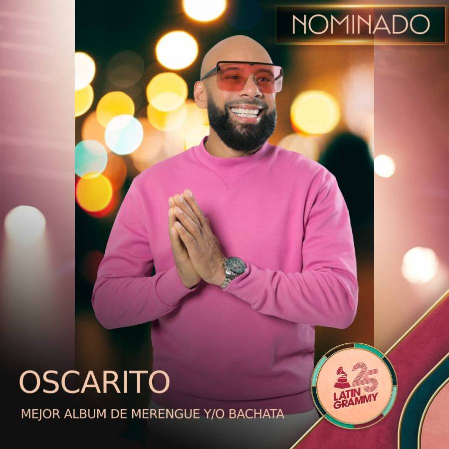 Oscarito nominado a Lat&iacute;n Grammy en Mejor Album en Merengue y/o Bachata