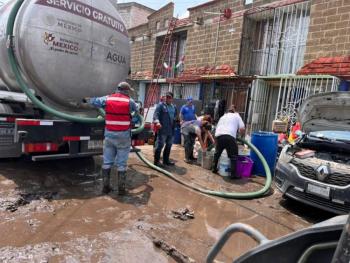 Apoyan a Coacalco y Ecatepec tras fuertes lluvias del 15 de septiembre