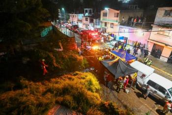 Muere elemento de Protecci&oacute;n Civil tras deslave de Naucalpan