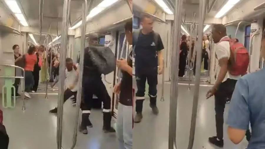 Violencia en el Metro de Medell&iacute;n: Pasajeros se enfrentan en pleno vag&oacute;n