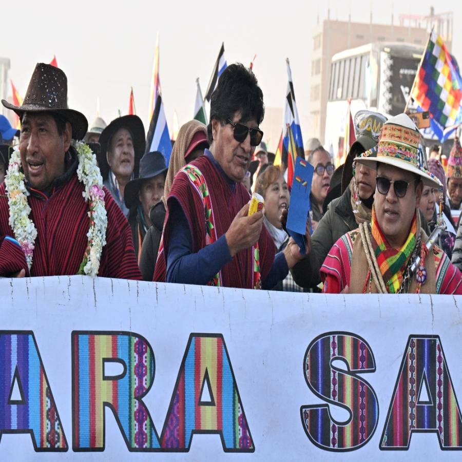 Marcha de Evo Morales contra su ex aliado Luis Arce llega a las puertas de La Paz