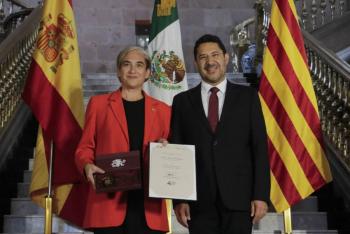 Batres nombra como Hu&eacute;sped Distinguida de la CDMX a Ada Colau Ballano, exalcaldesa de Barcelona