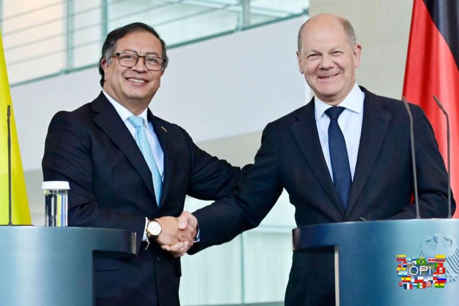 Petro y Scholz discuten cambio clim&aacute;tico y canje de deuda en marco de la ONU