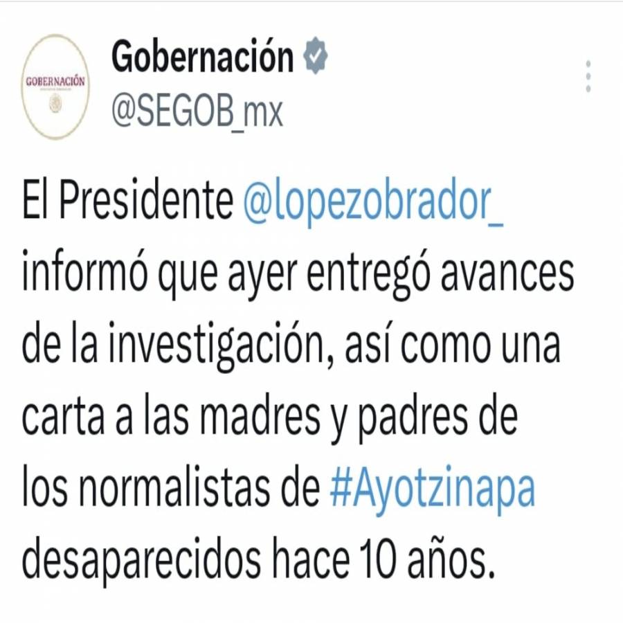 AMLO hace público último informe de Ayotzinapa