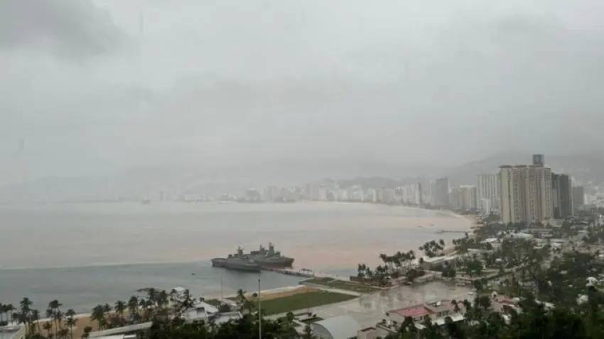 Inundaciones severas en la Zona Diamante de Acapulco por lluvias del huracán 