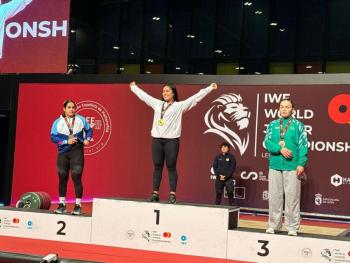 Mayr&iacute;n Hern&aacute;ndez repite como campeona mundial juvenil de levantamiento de pesas