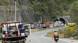 Fuerte congesti&oacute;n en la v&iacute;a Yumbo - Cali tras siniestro vial