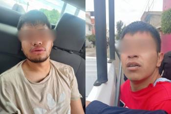 Capturan en Ecatepec a dos sujetos que robaron auto con una sub ametralladora