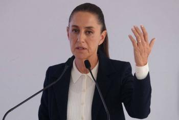 Sheinbaum reitera compromiso de trabajar por los 43 desaparecidos de Ayotzinapa