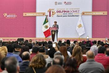 Atiende Delfina G&oacute;mez rubros de agua, seguridad, movilidad y bienestar para el Valle de M&eacute;xico