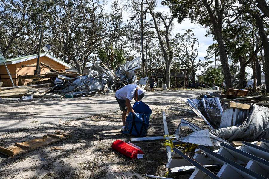 Ayudas en marcha tras paso mortal del huracán Helene en EEUU