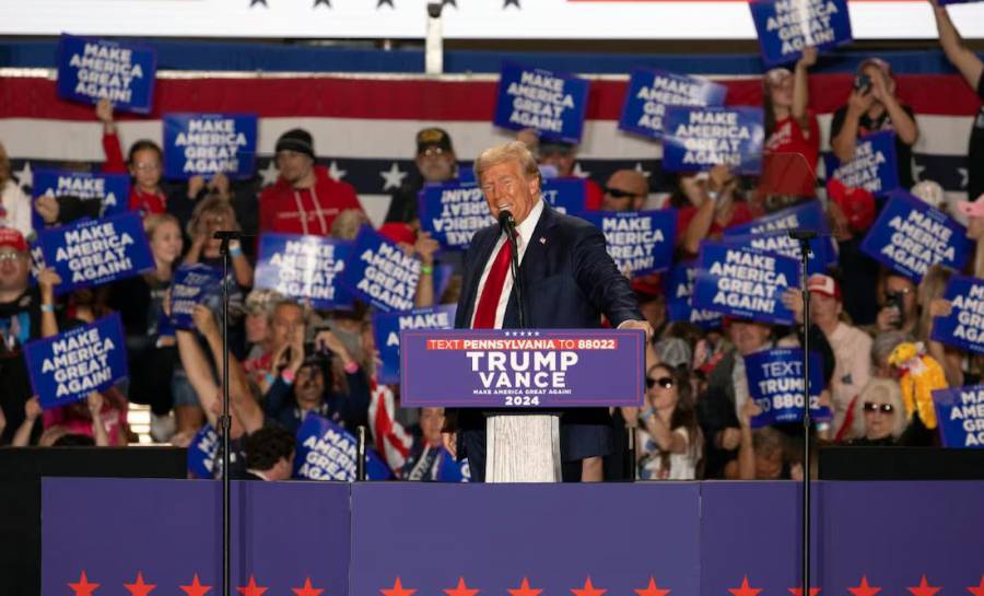 Trump intensifica ataques contra Kamala Harris en Pensilvania, enfoc&aacute;ndose en inmigraci&oacute;n