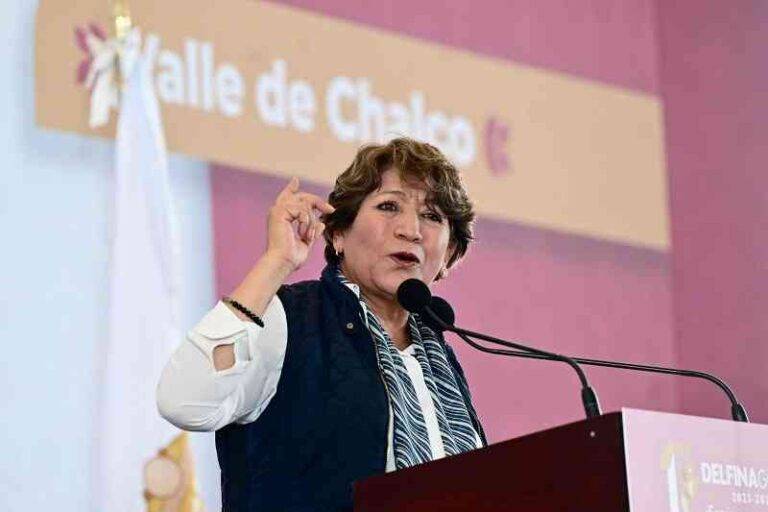 Delfina Gómez Álvarez presenta su primer informe de gobierno en Valle de Chalco