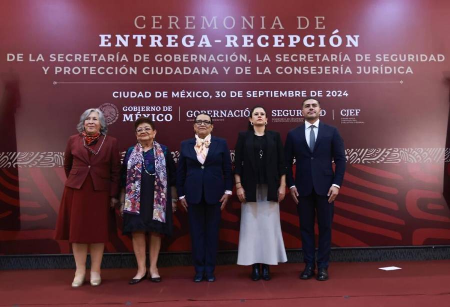 Asumen cargos titulares de Segob, SSPC y CJEF