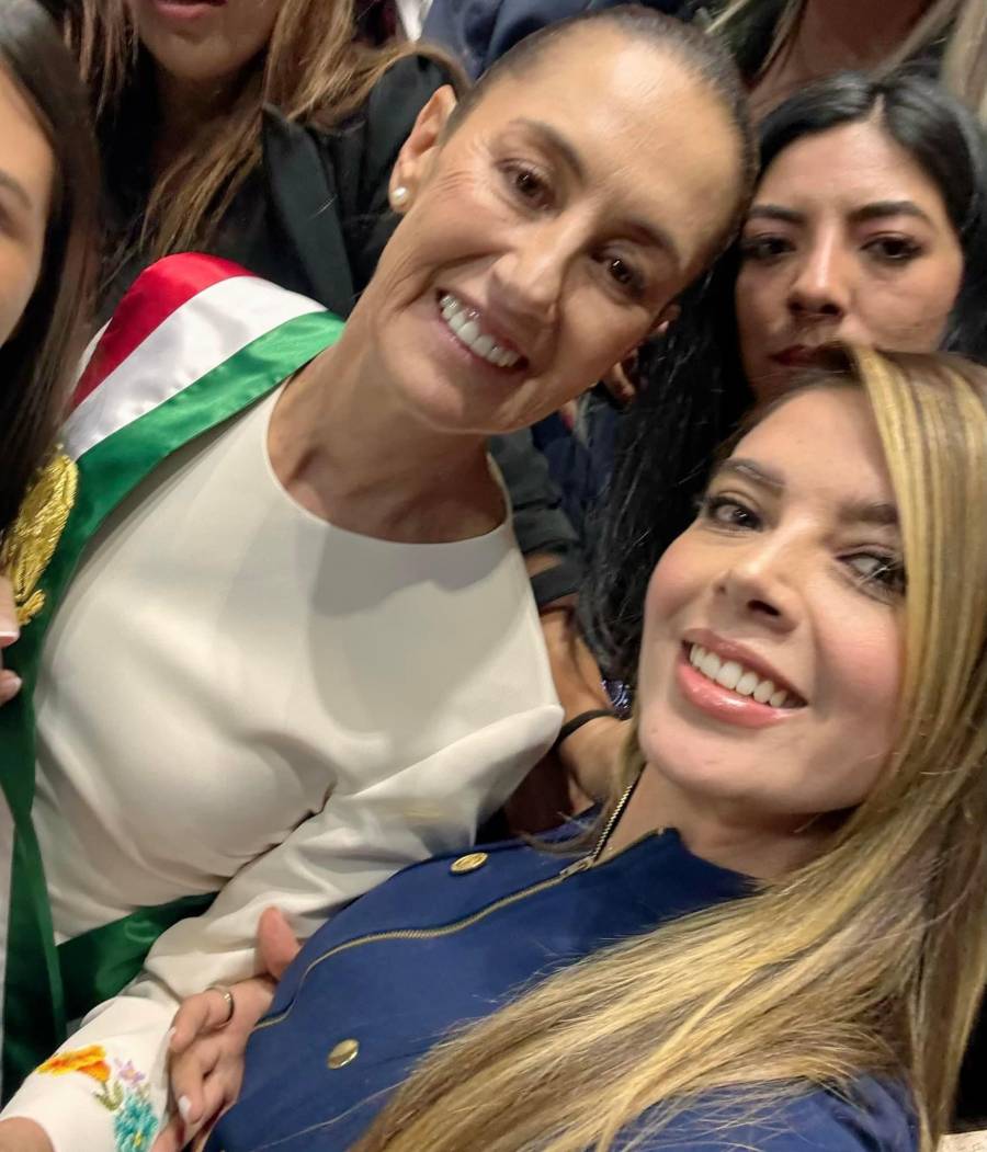 Ruth González, Senadora del PVEM celebra la toma de protesta de Claudia Sheinbaum