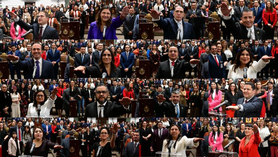 Rinden protesta alcaldesas y alcaldes en el Congreso de la CDMX