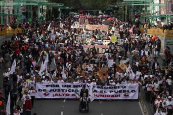 Movilizaciones del 2 de octubre dejan saldo blanco; asisten 8 mil personas