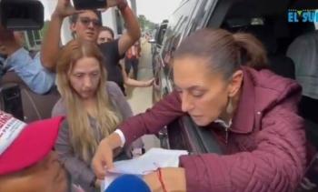 Sheinbaum llega a Acapulco; no har&aacute; recorrido