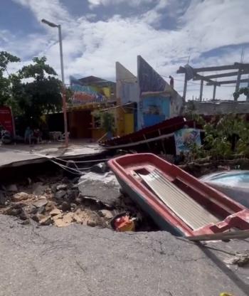 Agua potable y reconstrucci&oacute;n de caminos, planes prioritarios en Acapulco: Sheinbaum