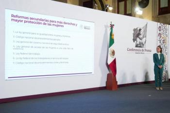 Hoy, presidenta enviar&aacute; al Congreso su paquete de reformas de protecci&oacute;n a mujeres