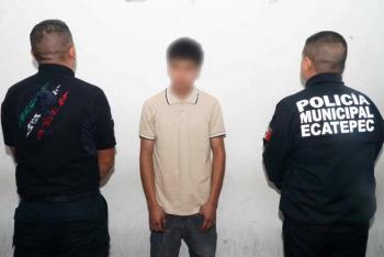 Polic&iacute;a de Ecatepec detiene a presunto narcomenudista que contaba con orden de aprehensi&oacute;n vigente