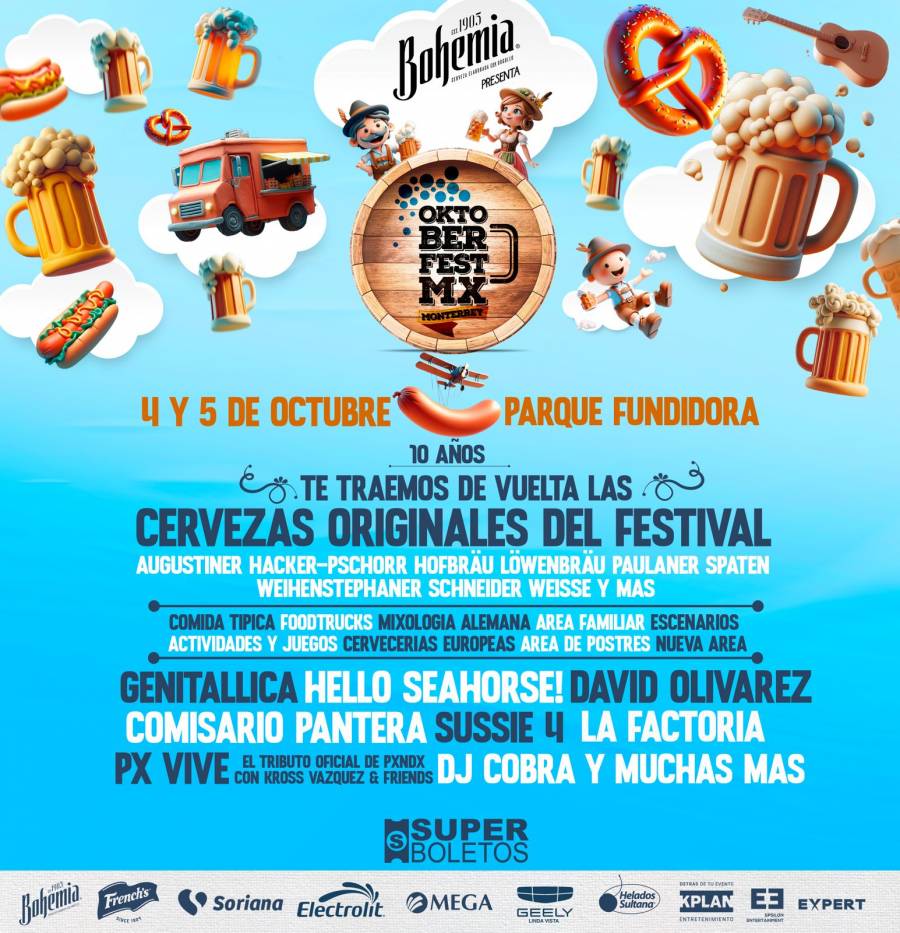 Bohemia presenta Oktoberfest en Monterrey: Un fin de semana que te transportar&aacute; hasta Alemania