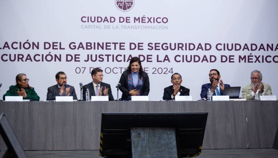 Instala Clara Brugada gabinete de seguridad en la CDMX