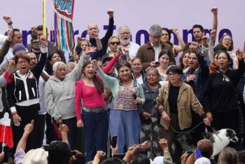 Se despide Clara Brugada de habitantes de San Miguel Teotongo