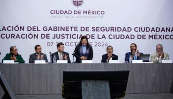 Instala Clara Brugada gabinete de seguridad en la CDMX