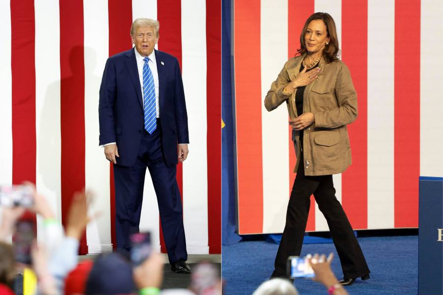 Harris aventaja a nivel nacional a Trump en una encuesta