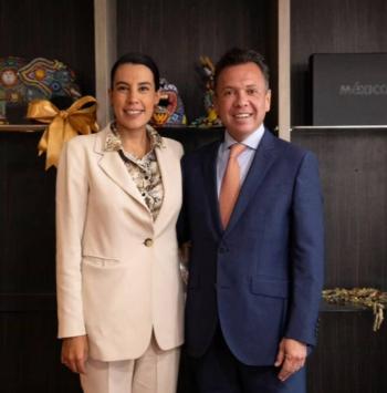 Gobernador electo de Jalisco se re&uacute;ne con secretaria federal de Turismo para fortalecer coordinaci&oacute;n