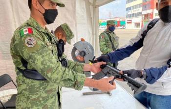 Incrementa un 22% la participaci&oacute;n en el programa Canje de Armas en el Edomex