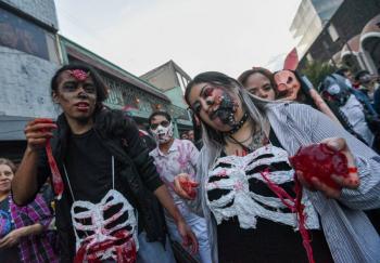 Todo listo para la Marcha Zombie 2024 en la Ciudad de M&eacute;xico