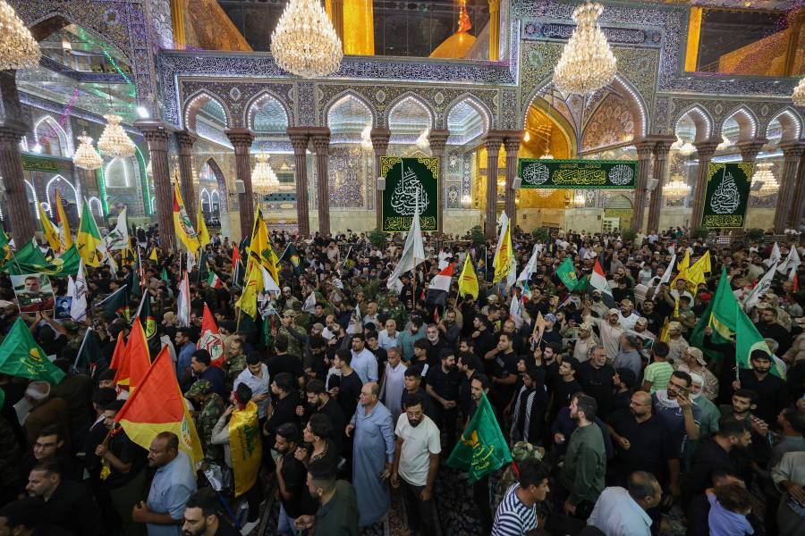 Iraqu&iacute; celebra funeral del general iran&iacute; morto junto al l&iacute;der de Hezbollah