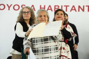 Entrega Clara Brugada apoyos a 621 habitantes de Xochimilco afectados por las lluvias