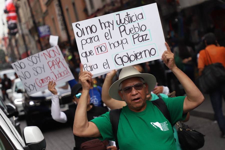 Protestas del poder judicial federal marcan el CEO Dialogue en CDMX