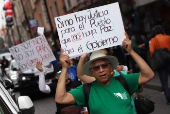 Protestas del poder judicial federal marcan el CEO Dialogue en CDMX