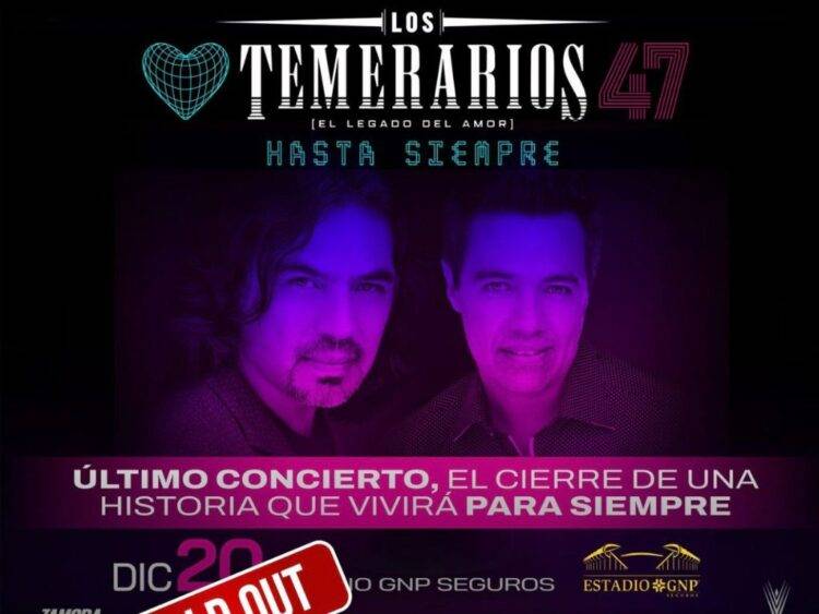 Los Temerarios ofrecen una segunda fecha de despedida en CDMX