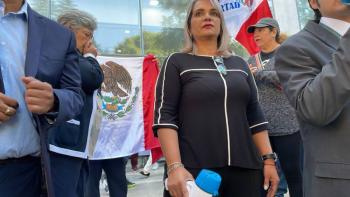 Trabajadores del Poder Judicial de la Ciudad de M&eacute;xico protestan contra la Reforma Judicial