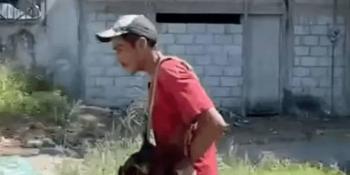 Hombre en situaci&oacute;n de calle devora cabeza de perro en Veracruz