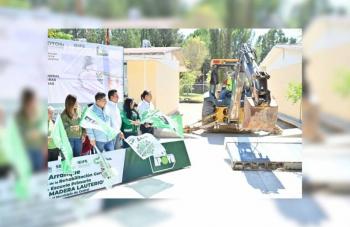 Ricardo Gallardo Inicia Renovaci&oacute;n de Escuela Primaria en Cedral