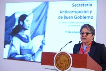 Con AMLO se redujo 15 puntos porcentuales la corrupci&oacute;n: Buenrostro