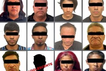 Detienen a 12 integrantes de c&eacute;lulas delictivas que operaban en cuatro municipios de la entidad