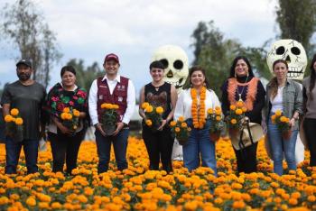 Encabeza Brugada inicio de venta de 5.6 millones de flores cempas&uacute;chil