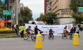 Hombre fallece de un infarto durante Paseo Ciclista en Paseo de la Reforma