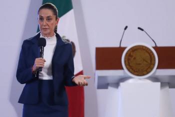 Claudia Sheinbaum cuestiona notificaci&oacute;n judicial para eliminar reforma del DOF