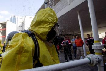 Evacuan a 276 trabajadores por fuga de amoniaco en El Carmen, Nuevo Le&oacute;n