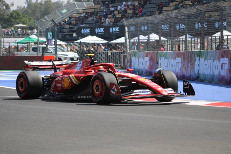 Carlos Sainz domina la práctica 2 en el GP de México; “Checo” Pérez finaliza noveno