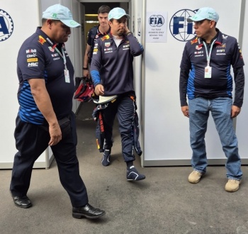 Un s&aacute;bado triste para Sergio “Checo” P&eacute;rez en casa